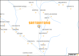 map of Santo Antônio