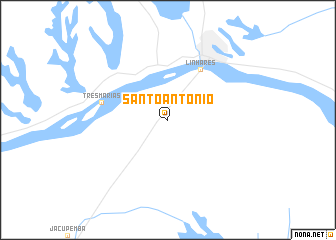 map of Santo Antônio