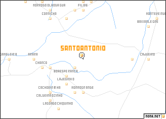 map of Santo Antônio