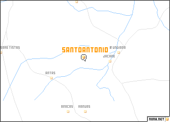 map of Santo Antônio