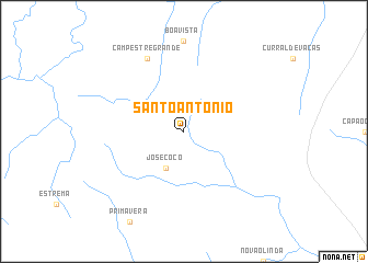 map of Santo Antônio