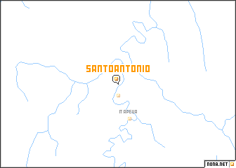 map of Santo Antônio