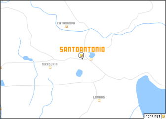 map of Santo Antônio