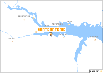 map of Santo Antonio