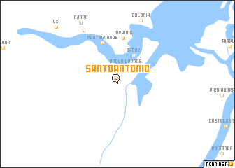 map of Santo Antônio