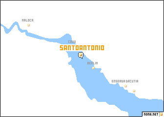 map of Santo Antônio