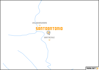 map of Santo Antônio