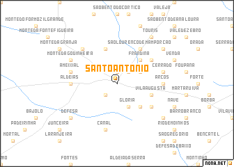 map of Santo António