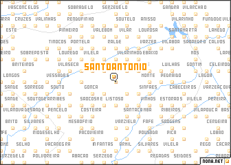 map of Santo António