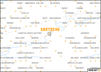 map of Santoche