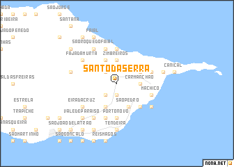 map of Santo da Serra