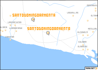 map of Santo Domingo Armenta