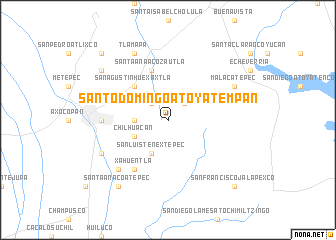 map of Santo Domingo Atoyatempan