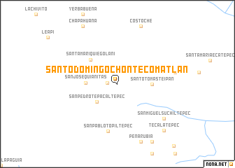 map of Santo Domingo Chontecomatlán