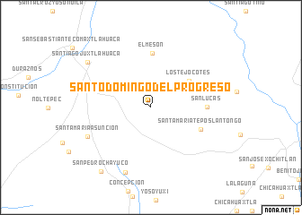 map of Santo Domingo del Progreso