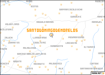 map of Santo Domingo de Morelos