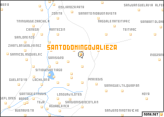 map of Santo Domingo Jalieza