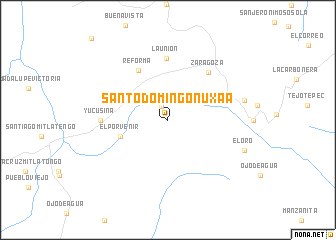 map of Santo Domingo Nuxaá