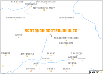 map of Santo Domingo Teojomulco