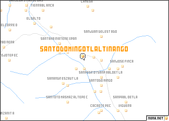 map of Santo Domingo Tlaltinango