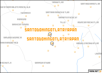 map of Santo Domingo Tlatayapan