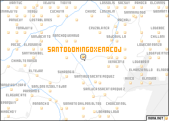 map of Santo Domingo Xenacoj