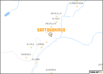 map of Santo Domingo