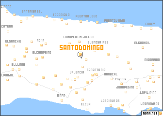 map of Santo Domingo