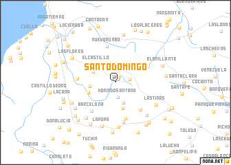 map of Santo Domingo