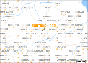 map of Santo Domingo