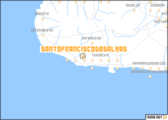 map of Santo Francisco das Almas