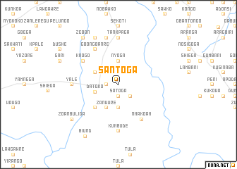 map of Santoga