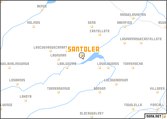 map of Santolea