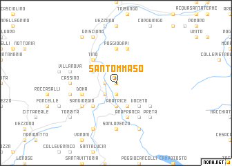 map of San Tommaso