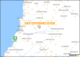 map of Santo Niño Hacienda