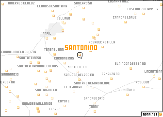 map of Santo Niño