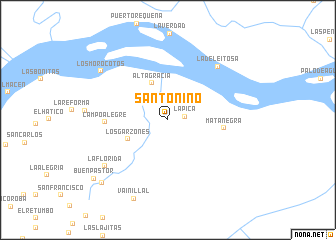 map of Santo Niño