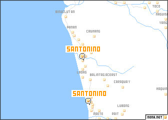 map of Santo Niño