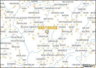 map of Santo Niño