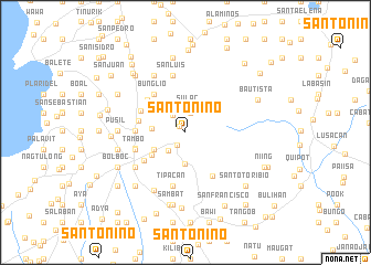 map of Santo Niño