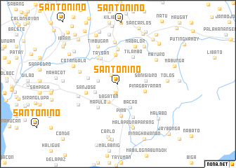 map of Santo Niño