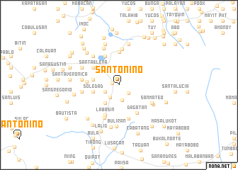 map of Santo Niño