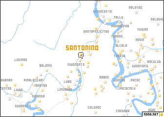 map of Santo Niño