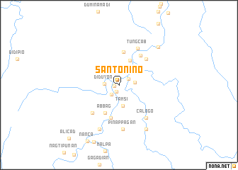 map of Santo Niño