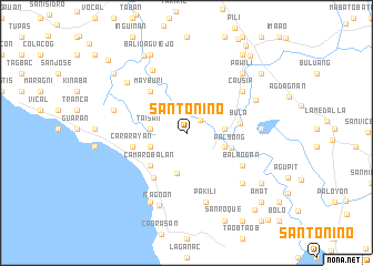 map of Santo Niño