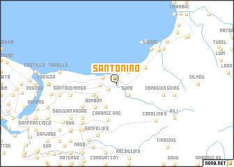 map of Santo Niño