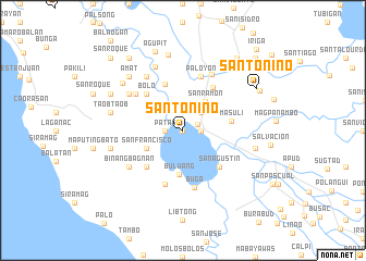 map of Santo Niño