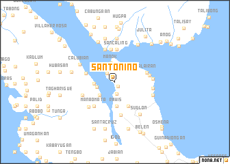 map of Santo Niño