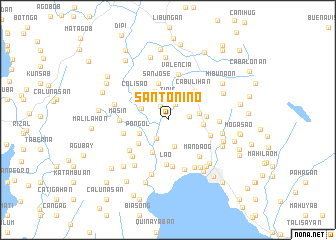 map of Santo Niño