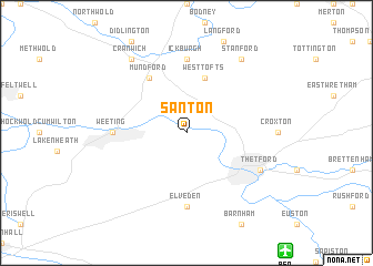 map of Santon